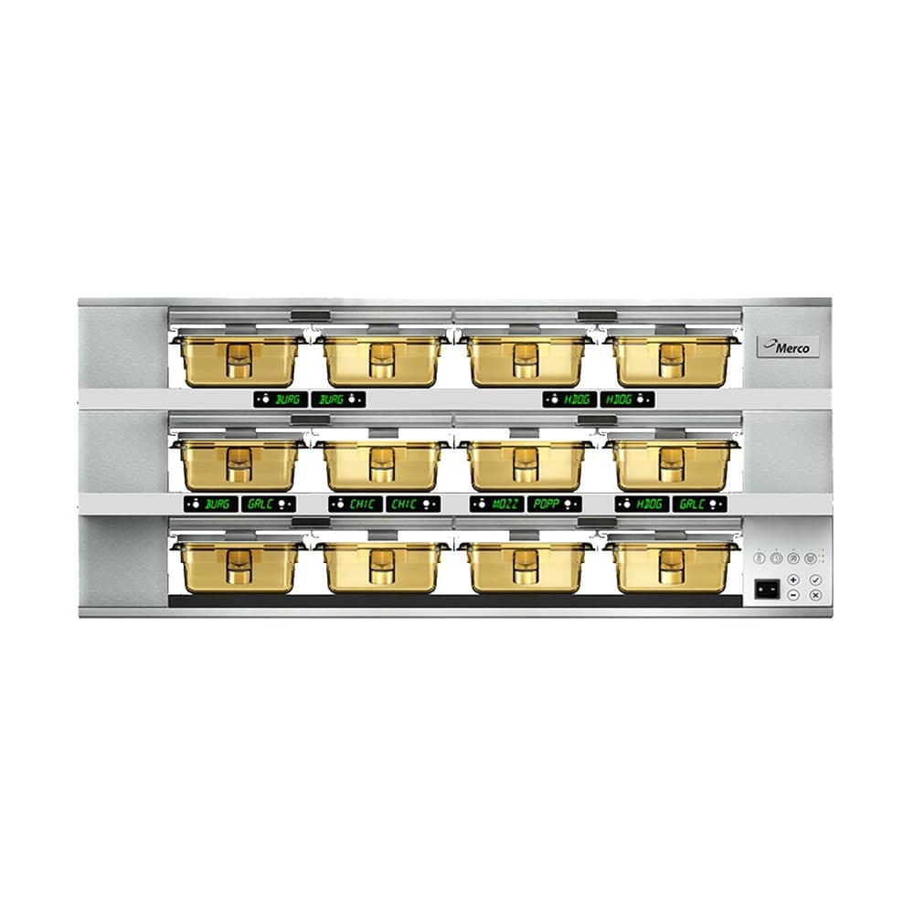 Merco 36.5"W Freestanding Warming Unit w/ (3) 24" Compartments, 208v/1ph (MHG34SAB2N)
