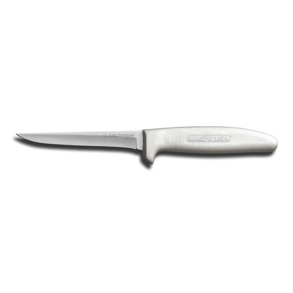 Dexter Russell S154HG-PCP SANI-SAFE® 4 1/2" Boning Knife w/ Polypropylene White Handle, Carbon Steel