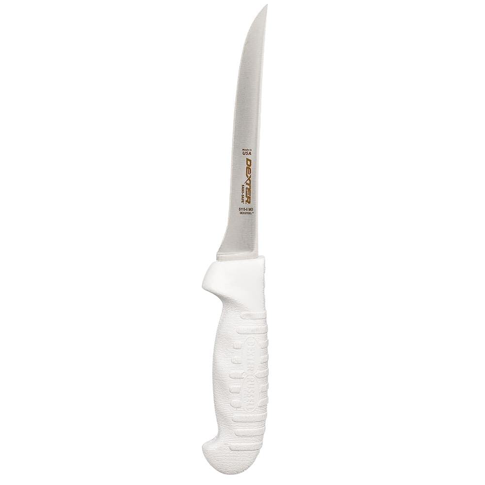 Dexter Russell S115-6MO SANI-SAFE® 6" Boning Knife w/ Polypropylene White Handle, Carbon Steel