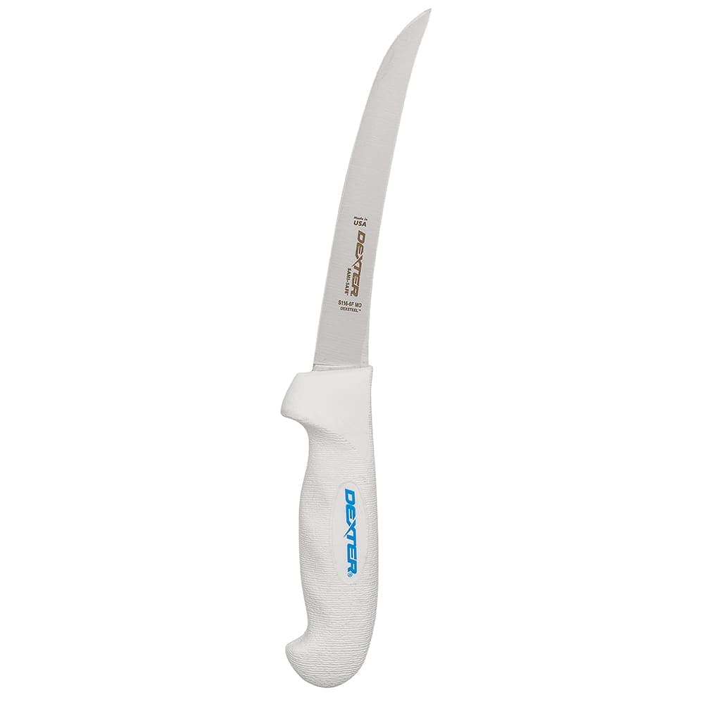 Dexter Russell S116-6MO SANI-SAFE® 6" Boning Knife w/ Polypropylene White Handle, Carbon Steel