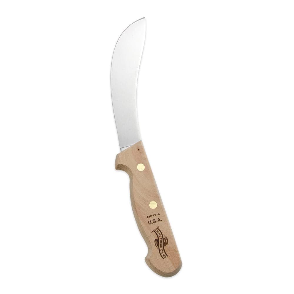 Dexter Russell 41842-6 6" Beef Skinning Knife w/ Beech Handle, Carbon Steel