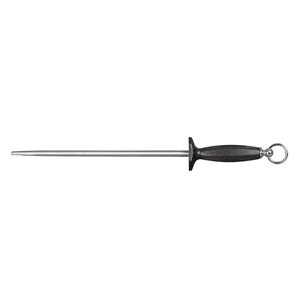 Dexter Russell 12SB-12 12" Smooth Butcher Steel w/ Polypropylene Handle, Carbon Steel