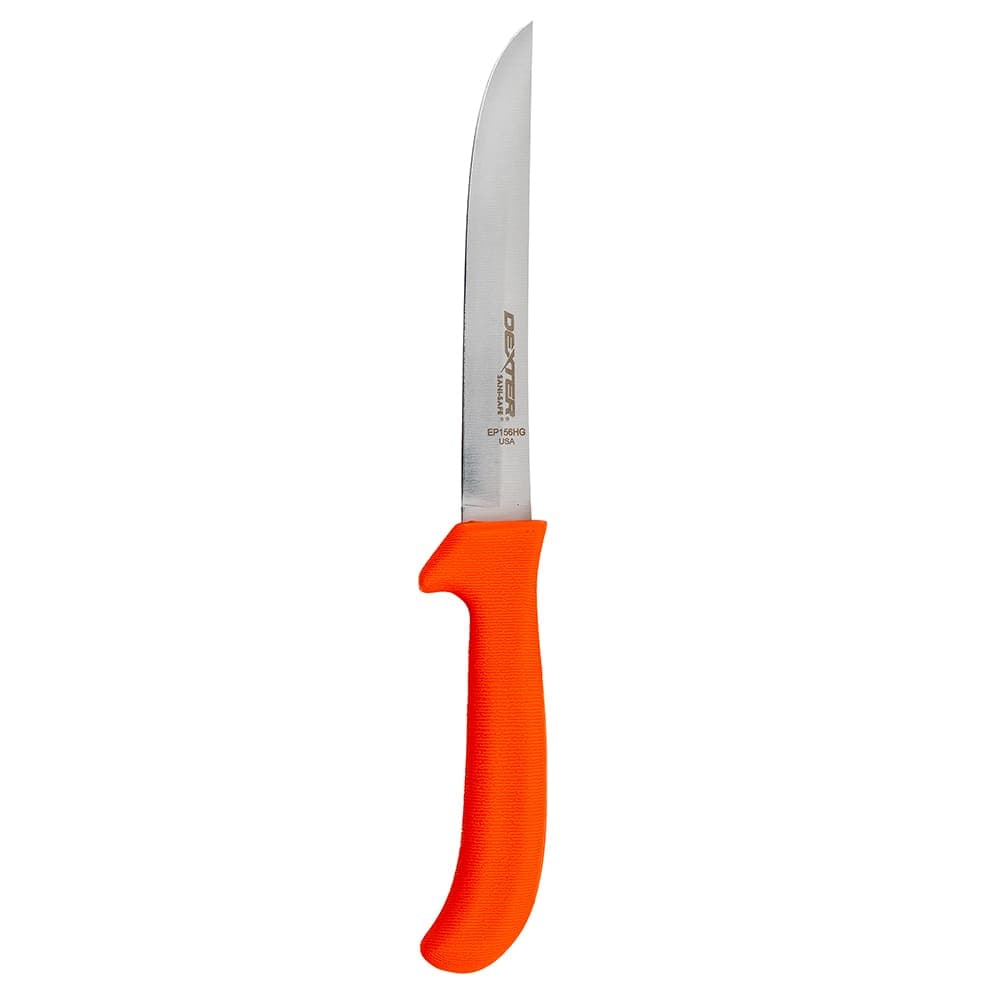 Dexter Russell EP156HG SANI-SAFE® 6" Boning Knife w/ Polypropylene Orange Handle, Carbon Steel