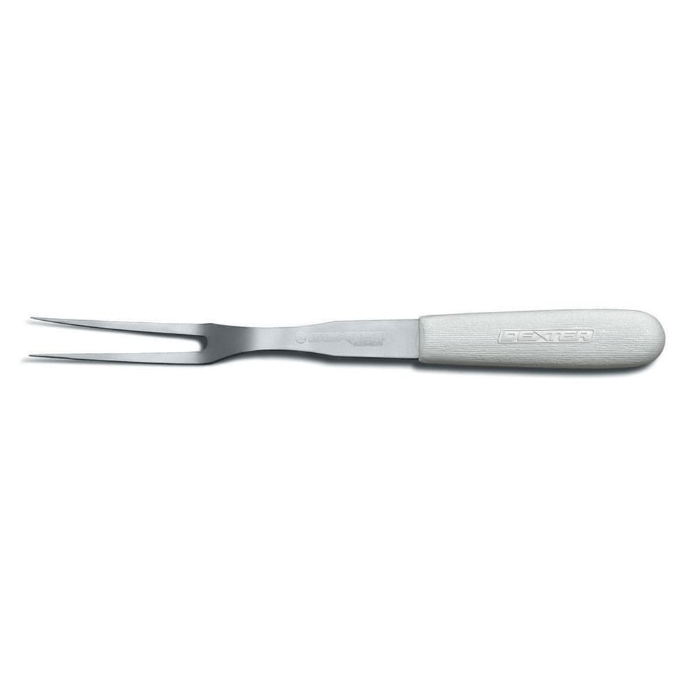 Dexter Russell S205PCP SANI-SAFE® 5" Cook's Fork w/ Polypropylene White Handle, Stainless Steel