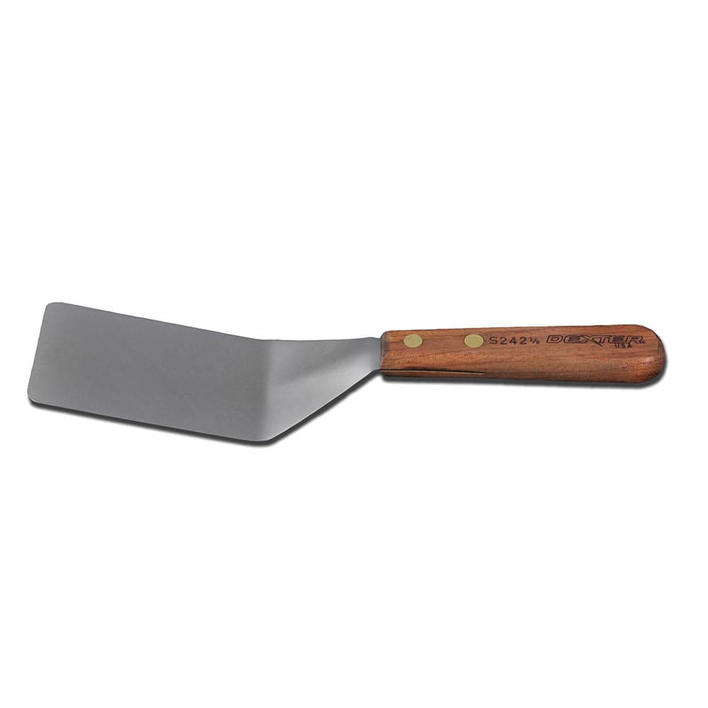 Dexter Russell S2421/2 4"x2 1/2" Pancake Turner w/ Rosewood Handle, Stainless Steel