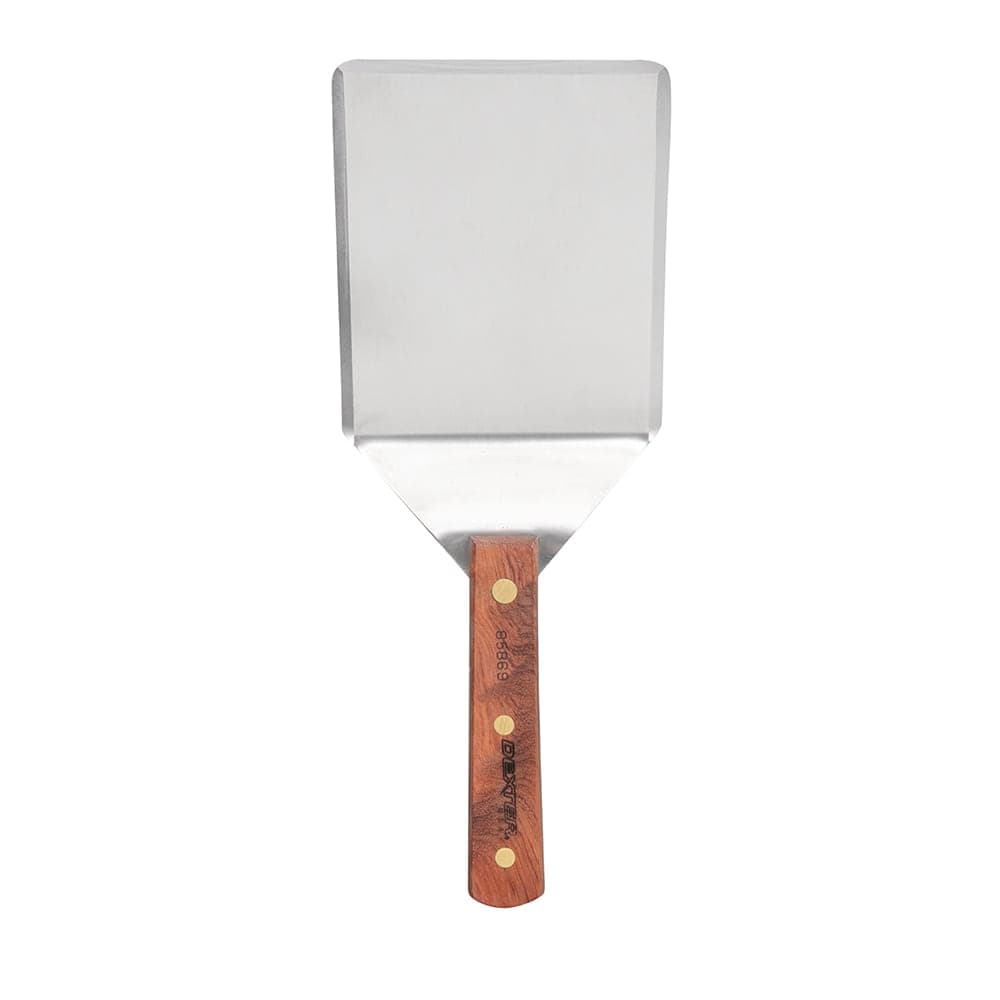 Dexter Russell 85869 6"x5" Hamburger Turner w/ Rosewood Handle, Stainless Steel