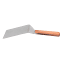 Dexter Russell 85869 6"x5" Hamburger Turner w/ Rosewood Handle, Stainless Steel thumbnail 4