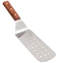 Dexter Russell PS8698 8"x3" Perforated Turner w/ Rosewood Handle, Stainless Steel thumbnail 2