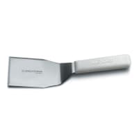 Dexter Russell S286-4 SANI-SAFE® 4"x3" Hamburger Turner w/ Polypropylene White Handle, Stainless Steel thumbnail 2