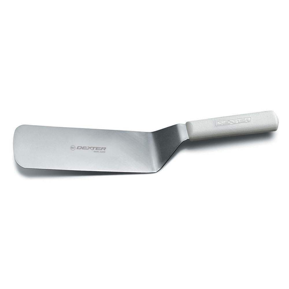 Dexter Russell S286-8PCP SANI-SAFE® 8"x3" Cake Turner w/ Polypropylene White Handle, Stainless Steel