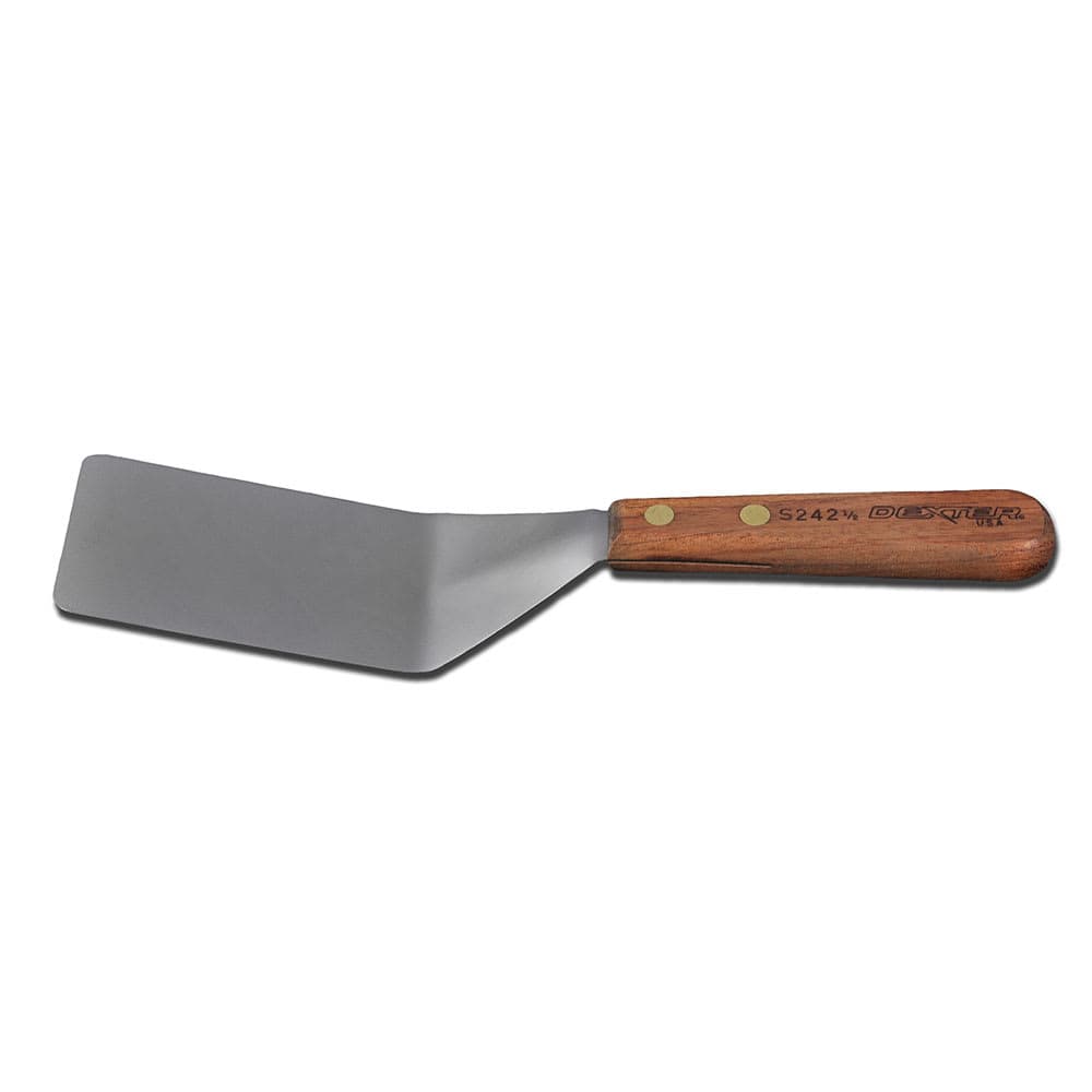 Dexter Russell S2421/2PCP 4"x2 1/2" Pancake Turner w/ Rosewood Handle, Stainless Steel