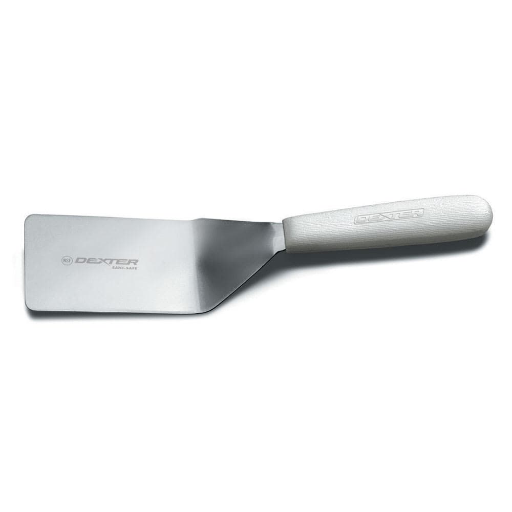 Dexter Russell S1721/2PCP SANI-SAFE® 4"x2 1/2" Pancake Turner w/ Polypropylene Handle, Stainless Steel