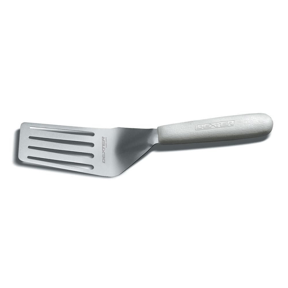 Dexter Russell S1821/2PCP SANI-SAFE® 4"x2 1/2" Pancake Turner w/ Polypropylene Handle, Stainless Steel