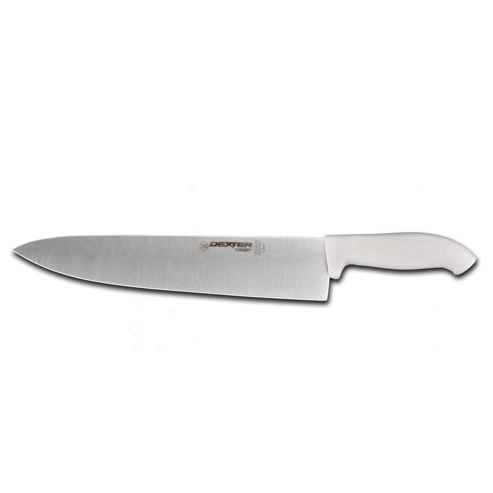 Dexter Russell SG145-12PCP 12" Chef's Knife w/ Soft Black Rubber Handle, Carbon Steel