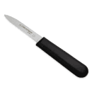 Dexter Russell SG104B-PCP 3 1/4" Paring Knife w/ Soft Black Rubber Handle, Carbon Steel thumbnail 2