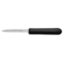Dexter Russell SG104B-PCP 3 1/4" Paring Knife w/ Soft Black Rubber Handle, Carbon Steel thumbnail 3