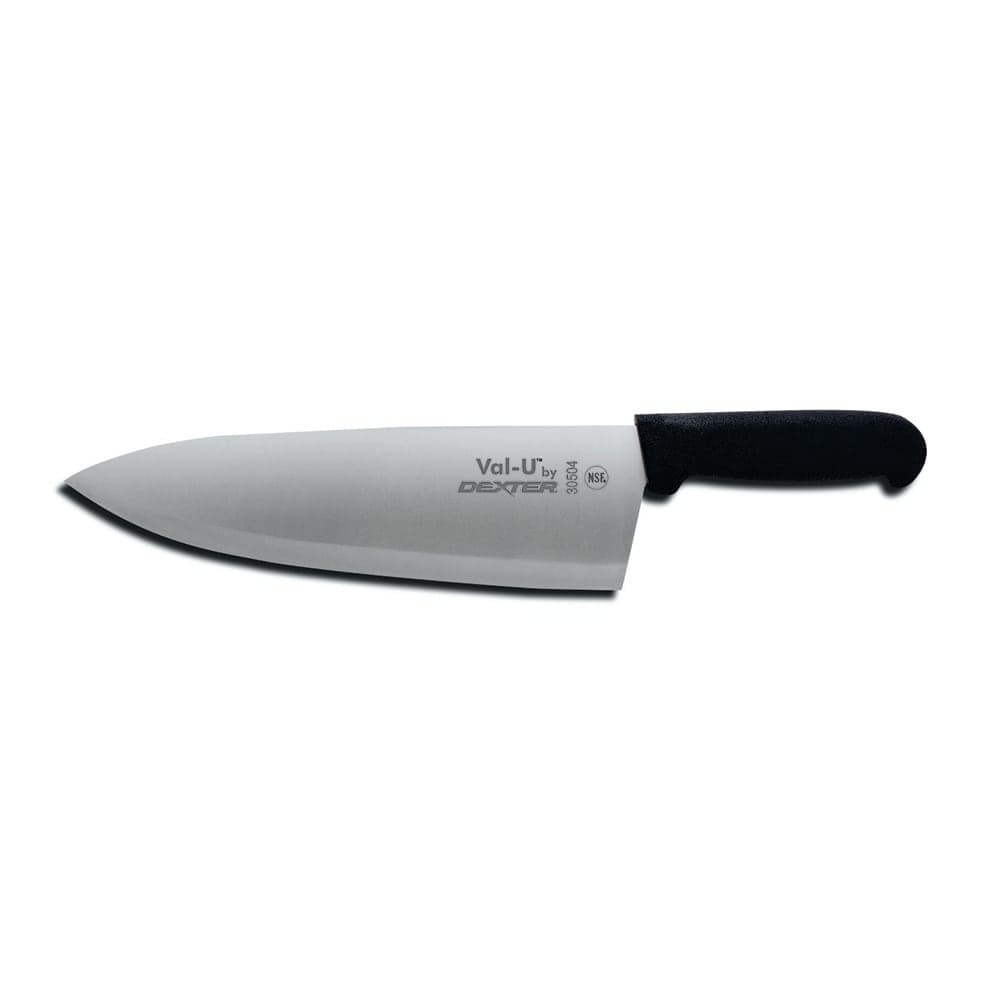 Dexter Russell 30504 10" Cook's Knife w/ Black Plastic Handle, Carbon Steel
