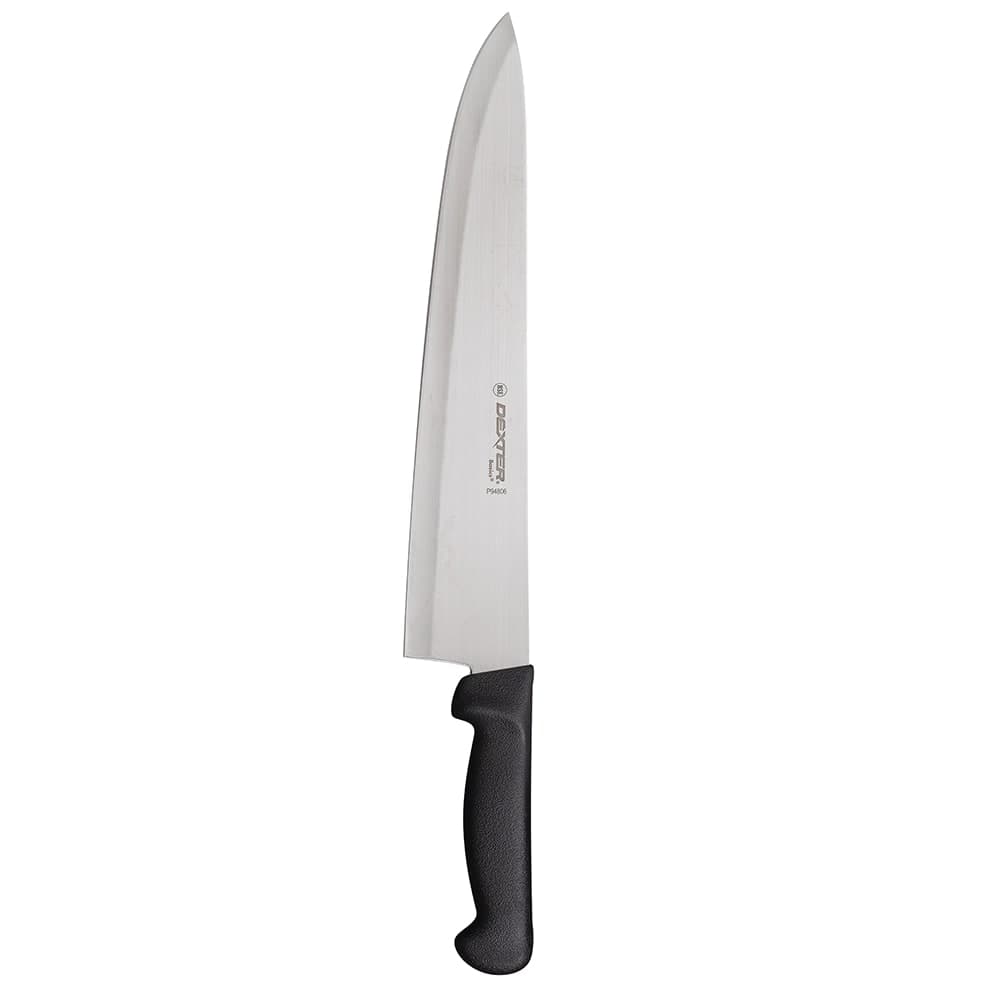 Dexter Russell P94806B 12" Chef's Knife  w/ Polypropylene Black Handle, Carbon Steel