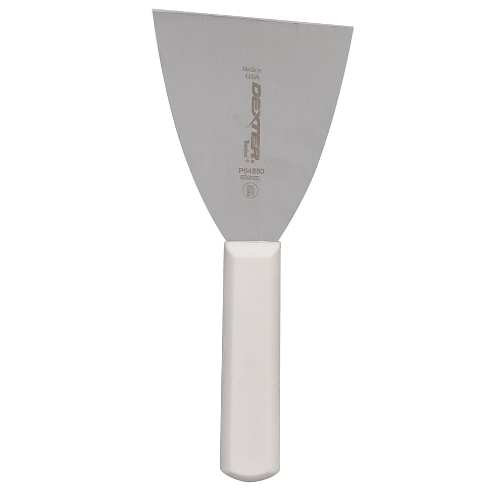 Dexter Russell P94850 4" Stiff Scraper w/ Polypropylene Handle, Stainless Steel