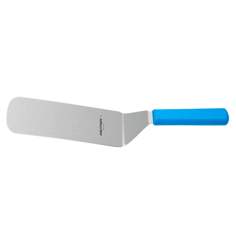 Dexter Russell P94856H 8"x3" Cake Turner w/ Blue Handle, Stainless Steel