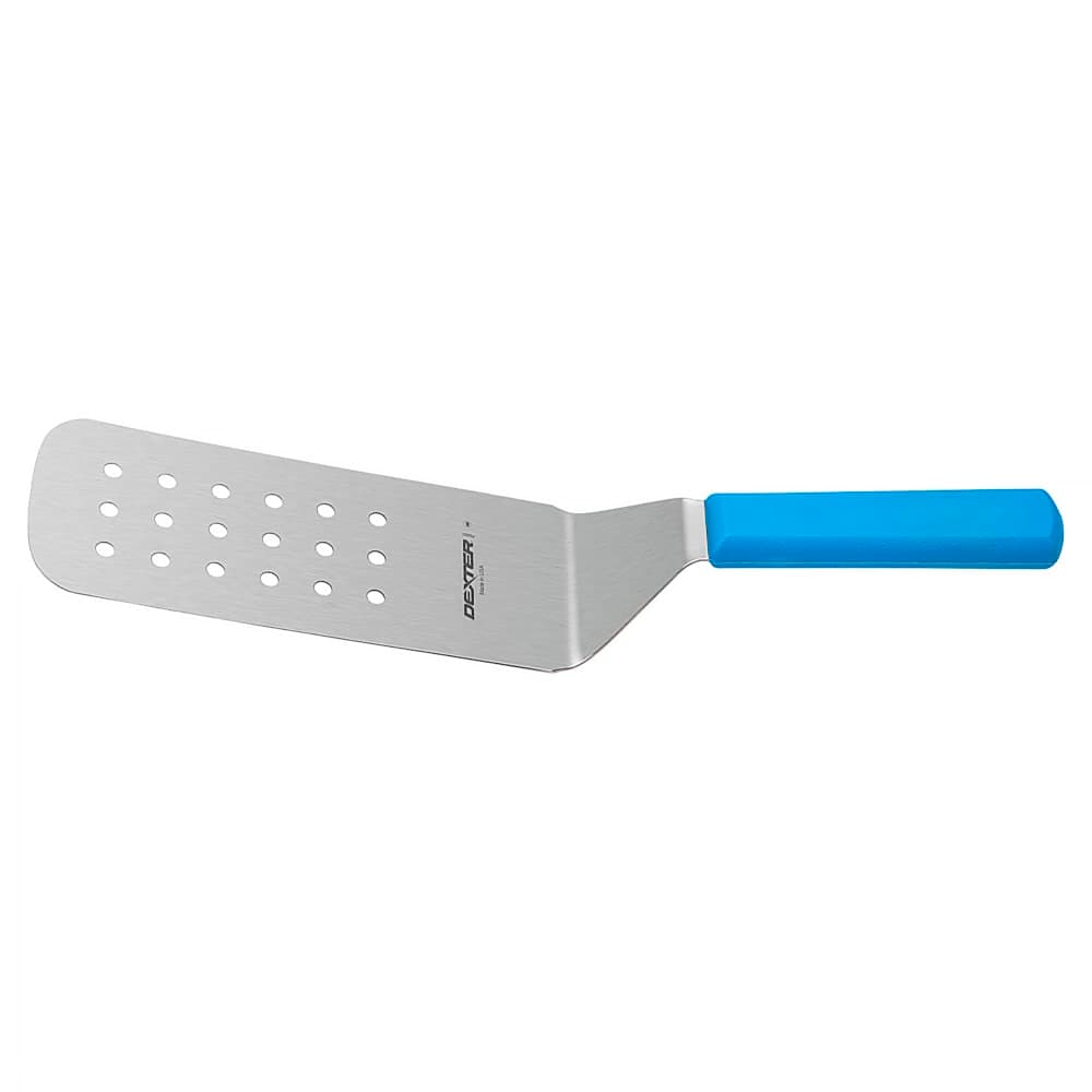 Dexter Russell P94857H 8"x3" Cake Turner w/ Blue Handle, Stainless Steel
