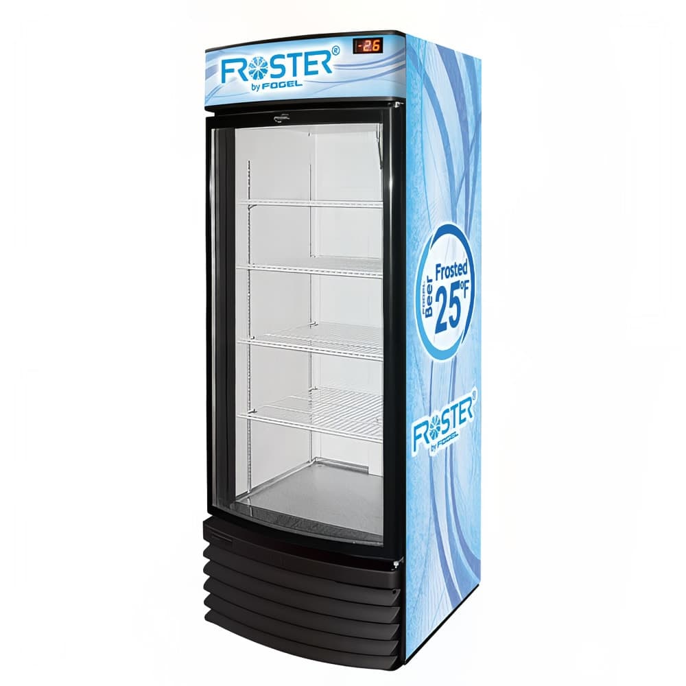 Fogel FROSTER-18-HC 28 1/4" One Section Glass Door Merchandiser - (1) Right Hinged Door, Blue, 115v