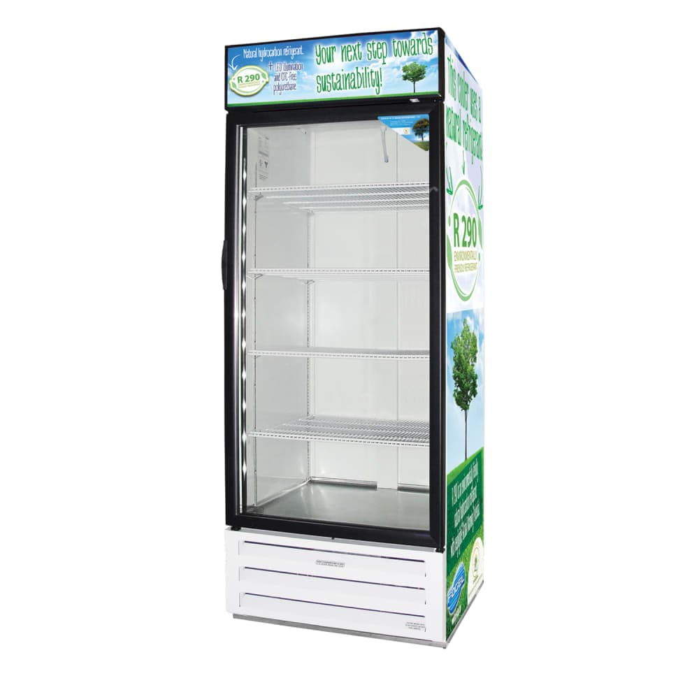 Fogel VR-26-HC 30" One Section Glass Door Merchandiser - (1) Right Hinged Door, White, 115v