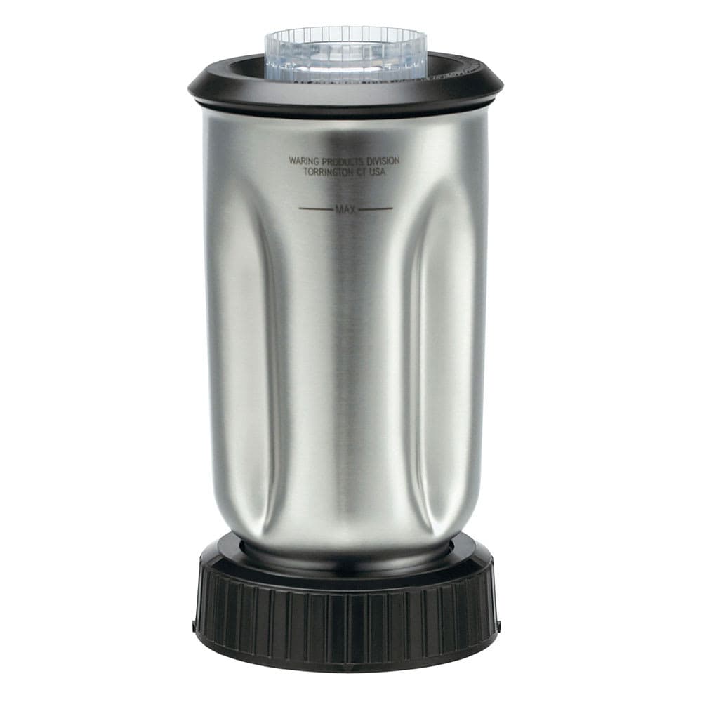 Waring CAC37 32 oz Stainless Blender Container for BB150S & BB160S w/ Lid
