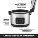 Waring WRC40 40 Cup Electric Rice Cooker/Warmer w/ Digital Controls, 120v thumbnail 11