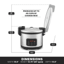 Waring WRC40 40 Cup Electric Rice Cooker/Warmer w/ Digital Controls, 120v thumbnail 9