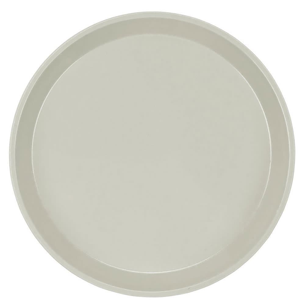 Cambro 1000101 10" Round Serving Camtray - Fiberglass, Antique Parchment