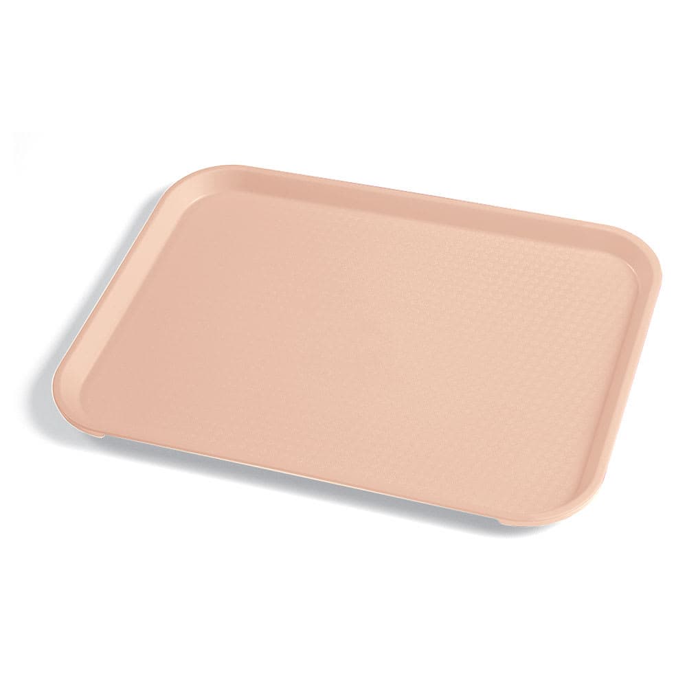 Cambro 1014FF106 Plastic Fast Food Tray - 13 1/2"L x 10 2/5"W, Light Peach
