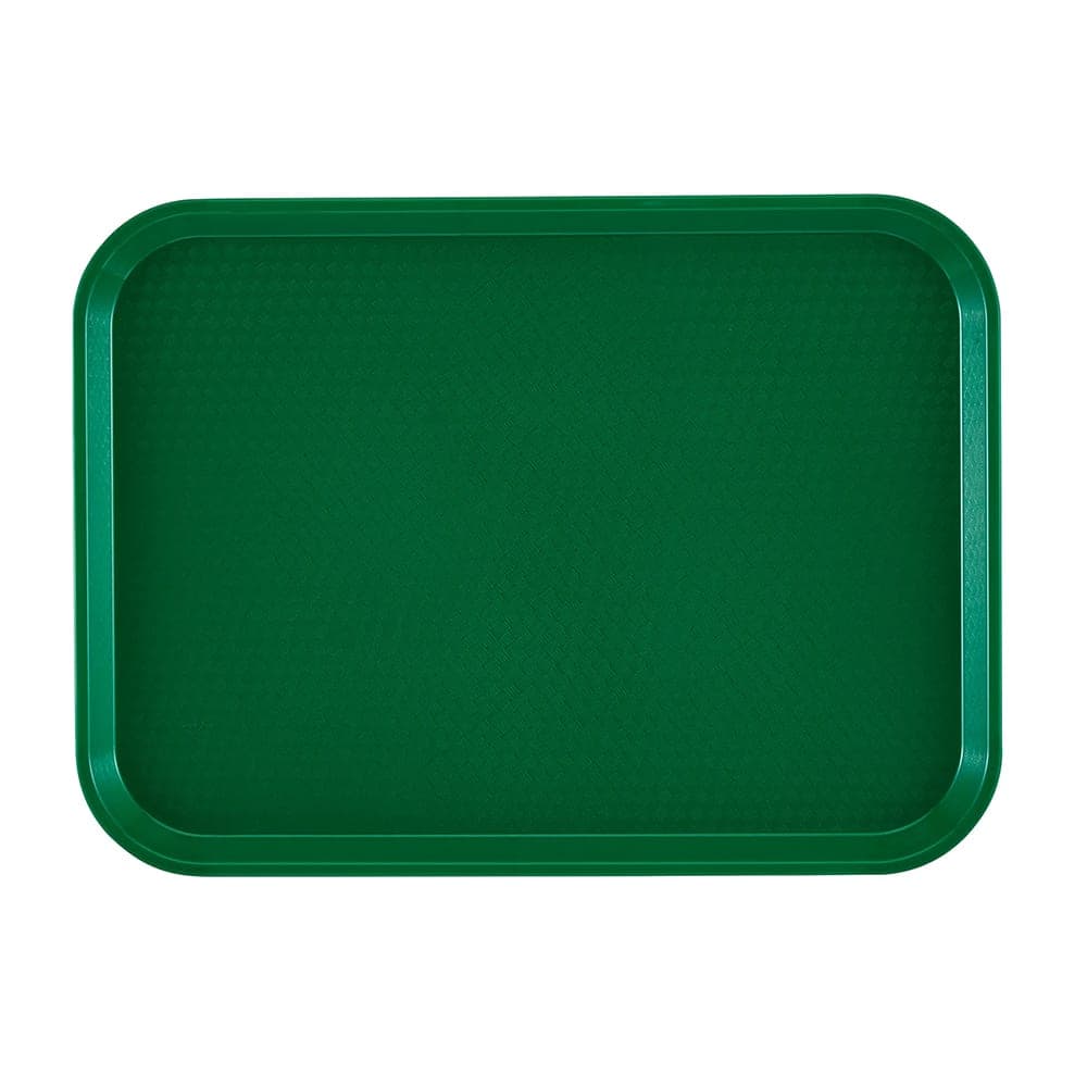 Cambro 1014FF119 Plastic Fast Food Tray - 13 1/2"L x 10 2/5"W, Sherwood Green