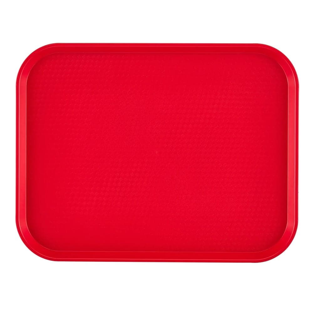 Cambro 1014FF163 Plastic Fast Food Tray - 13 1/2"L x 10 2/5"W, Red
