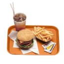 Cambro 1014FF166 Plastic Fast Food Tray - 13 1/2"L x 10 2/5"W, Orange thumbnail 2