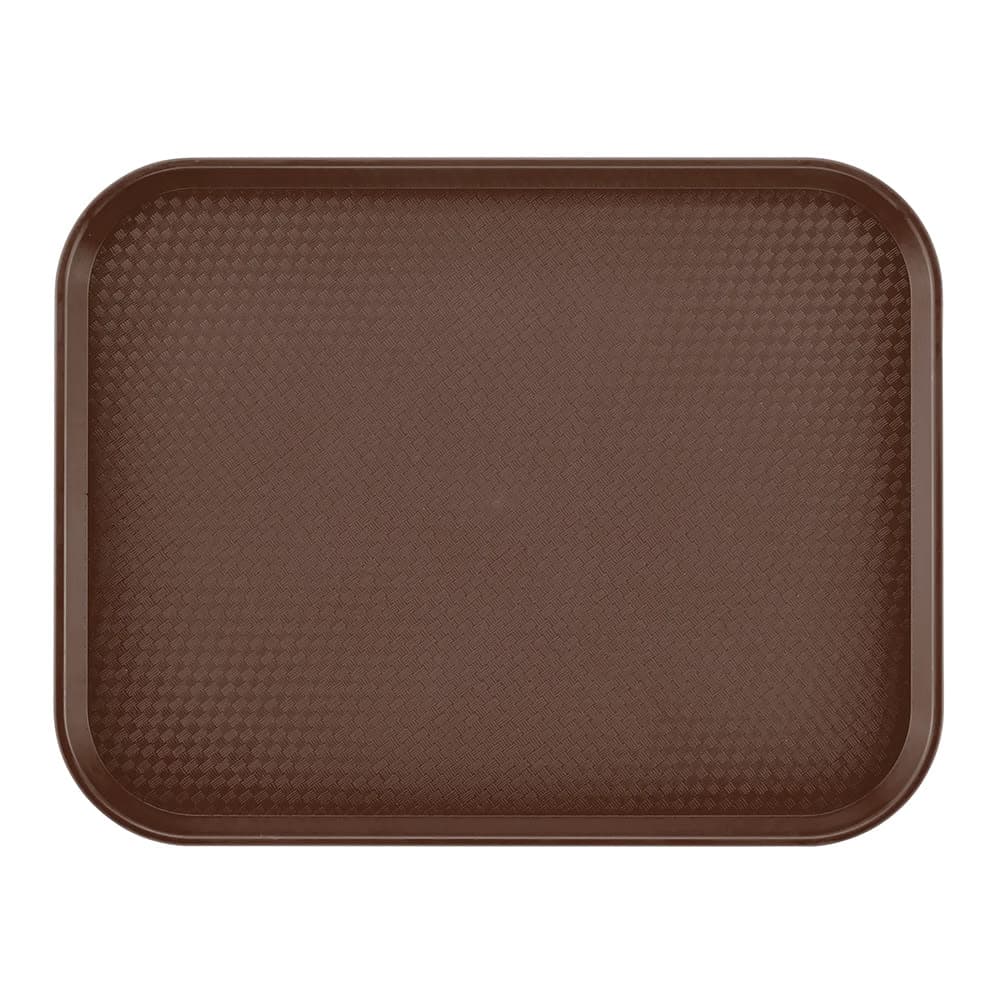 Cambro 1014FF167 Plastic Fast Food Tray - 13 1/2"L x 10 2/5"W, Brown