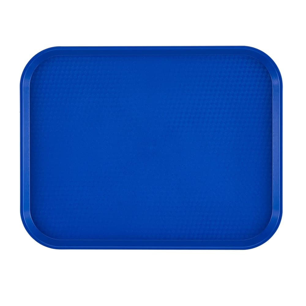 Cambro 1014FF186 Plastic Fast Food Tray - 13 1/2"L x 10 2/5"W, Navy Blue