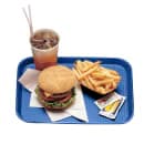 Cambro 1014FF186 Plastic Fast Food Tray - 13 1/2"L x 10 2/5"W, Navy Blue thumbnail 2