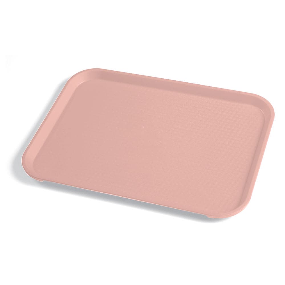 Cambro 1014FF409 Plastic Fast Food Tray - 13 1/2"L x 10 2/5"W, Blush