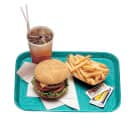 Cambro 1014FF414 Plastic Fast Food Tray - 13 1/2"L x 10 2/5"W, Teal thumbnail 2