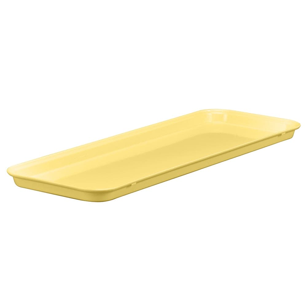 Cambro 10302MT145 Rectangular Market Display Tray - 10 7/16" x 30" x 2", Yellow