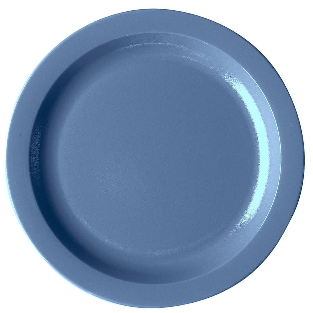 Cambro 10CWNR401 10" Round Plastic Dinner Plate, Slate Blue