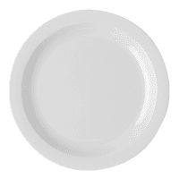 Cambro 10CWNR133 10" Round Plastic Dinner Plate, Beige thumbnail 3