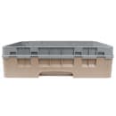 Cambro 10HC414184 Camrack Cup Rack with Extender - 10 Compartment, Half-Size, Beige thumbnail 2