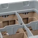 Cambro 10HC414184 Camrack Cup Rack with Extender - 10 Compartment, Half-Size, Beige thumbnail 7