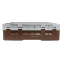 Cambro 10HS318167 Camrack Glass Rack with Extender - 10 Compartments, Brown thumbnail 2