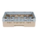 Cambro 10HS318184 Camrack Glass Rack with Extender - 10 Compartments, Beige thumbnail 3