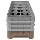 Cambro 10HS638184 Camrack Glass Rack - (3)Extenders, 10 Compartments, Beige thumbnail 4