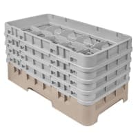 Cambro 10HS800167 Camrack Glass Rack - (4)Extenders, 10 Compartments, Brown thumbnail 2