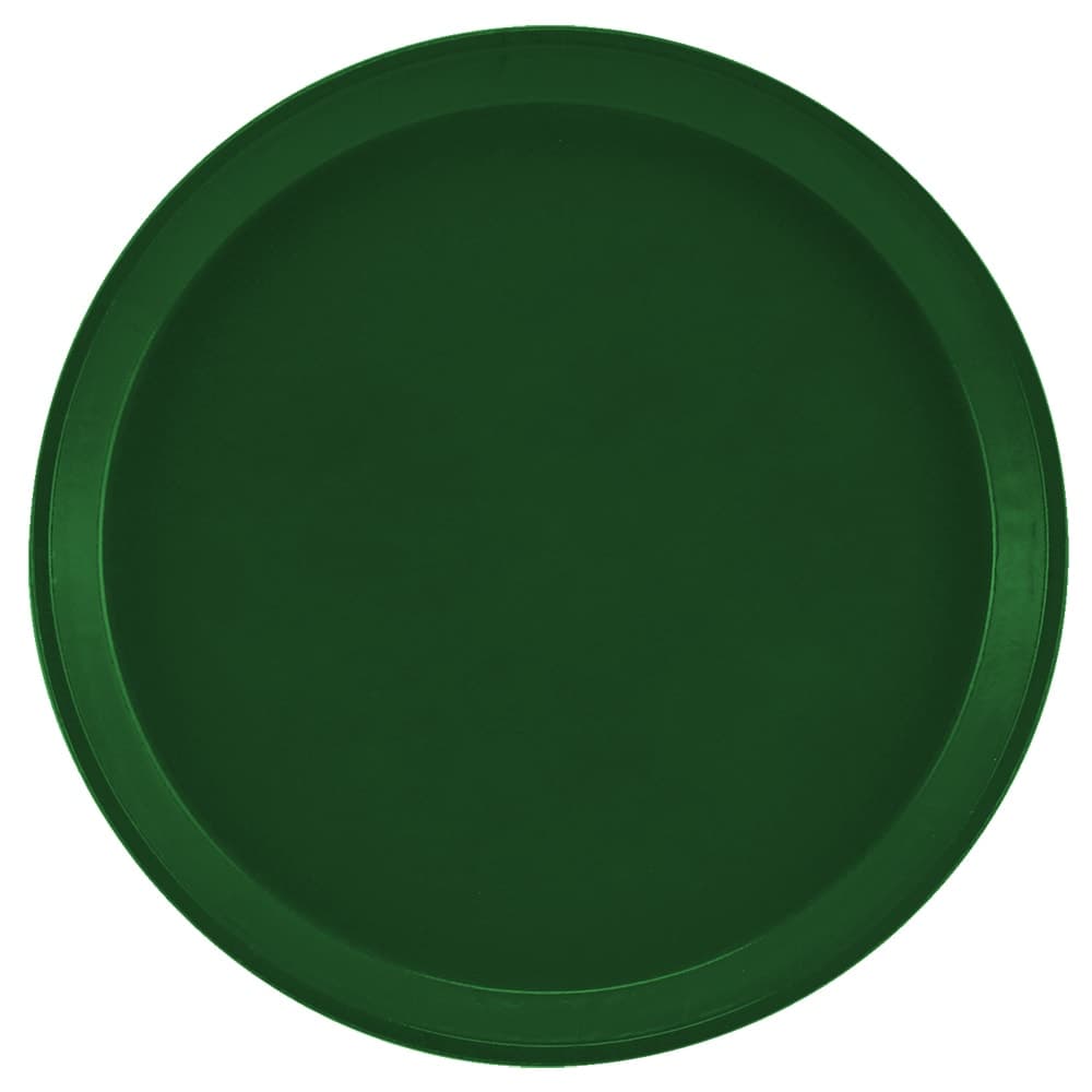 Cambro 1100119 11" Round Serving Camtray -  Fiberglass, Sherwood Green